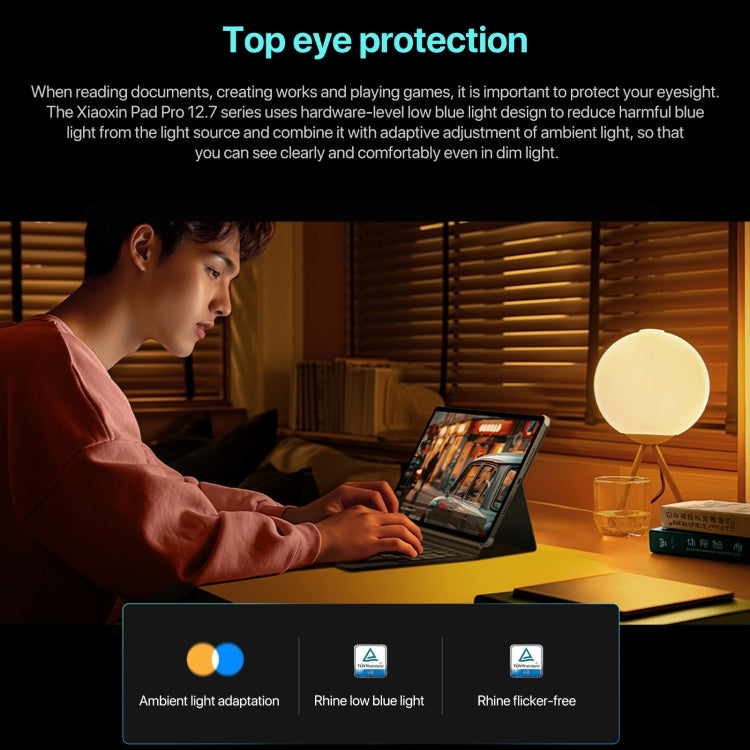 Máy tính bảng Lenovo Xiaoxin Pad Pro 12.7 inch 2025 WiFi, ZUI 16, MediaTek Dimensity 8300 Octa Core, Hỗ trợ vân tay & nhận diện khuôn mặt, 8GB+128GB, 8GB+256GB, 12GB+256GB
