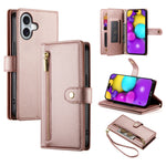 Ví da có khóa kéo và 9 khe đựng thẻ, Ốp lưng điện thoại, Dành cho iPhone 17 Pro Max, Dành cho iPhone 17 Pro, Dành cho iPhone 17, Dành cho iPhone Air, Dành cho iPhone 16e, Dành cho iPhone 16 Pro Max, Dành cho iPhone 16 Pro, Dành cho iPhone 16 Plus