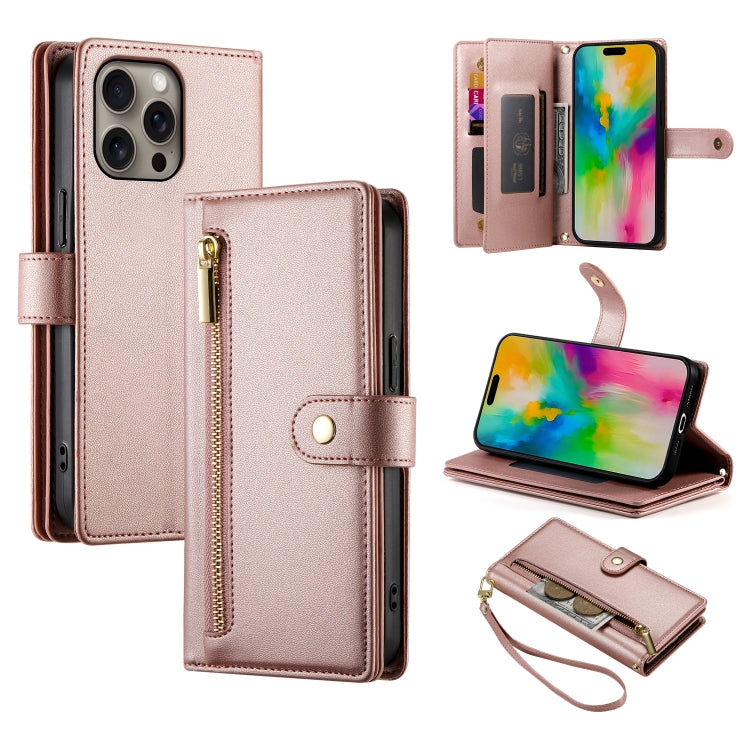Ví da có khóa kéo và 9 khe đựng thẻ, Ốp lưng điện thoại, Dành cho iPhone 17 Pro Max, Dành cho iPhone 17 Pro, Dành cho iPhone 17, Dành cho iPhone Air, Dành cho iPhone 16e, Dành cho iPhone 16 Pro Max, Dành cho iPhone 16 Pro, Dành cho iPhone 16 Plus