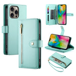 Ví da có khóa kéo và 9 khe đựng thẻ, Ốp lưng điện thoại, Dành cho iPhone 17 Pro Max, Dành cho iPhone 17 Pro, Dành cho iPhone 17, Dành cho iPhone Air, Dành cho iPhone 16e, Dành cho iPhone 16 Pro Max, Dành cho iPhone 16 Pro, Dành cho iPhone 16 Plus