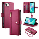 Ví da có khóa kéo và 9 khe đựng thẻ, Ốp lưng điện thoại, Dành cho iPhone 17 Pro Max, Dành cho iPhone 17 Pro, Dành cho iPhone 17, Dành cho iPhone Air, Dành cho iPhone 16e, Dành cho iPhone 16 Pro Max, Dành cho iPhone 16 Pro, Dành cho iPhone 16 Plus