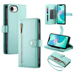 Ví da có khóa kéo và 9 khe đựng thẻ, Ốp lưng điện thoại, Dành cho iPhone 17 Pro Max, Dành cho iPhone 17 Pro, Dành cho iPhone 17, Dành cho iPhone Air, Dành cho iPhone 16e, Dành cho iPhone 16 Pro Max, Dành cho iPhone 16 Pro, Dành cho iPhone 16 Plus