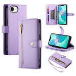 Ví da có khóa kéo và 9 khe đựng thẻ, Ốp lưng điện thoại, Dành cho iPhone 17 Pro Max, Dành cho iPhone 17 Pro, Dành cho iPhone 17, Dành cho iPhone Air, Dành cho iPhone 16e, Dành cho iPhone 16 Pro Max, Dành cho iPhone 16 Pro, Dành cho iPhone 16 Plus