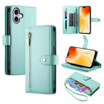Ví da có khóa kéo và 9 khe đựng thẻ, Ốp lưng điện thoại, Dành cho iPhone 17 Pro Max, Dành cho iPhone 17 Pro, Dành cho iPhone 17, Dành cho iPhone Air, Dành cho iPhone 16e, Dành cho iPhone 16 Pro Max, Dành cho iPhone 16 Pro, Dành cho iPhone 16 Plus
