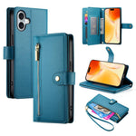 Ví da có khóa kéo và 9 khe đựng thẻ, Ốp lưng điện thoại, Dành cho iPhone 17 Pro Max, Dành cho iPhone 17 Pro, Dành cho iPhone 17, Dành cho iPhone Air, Dành cho iPhone 16e, Dành cho iPhone 16 Pro Max, Dành cho iPhone 16 Pro, Dành cho iPhone 16 Plus