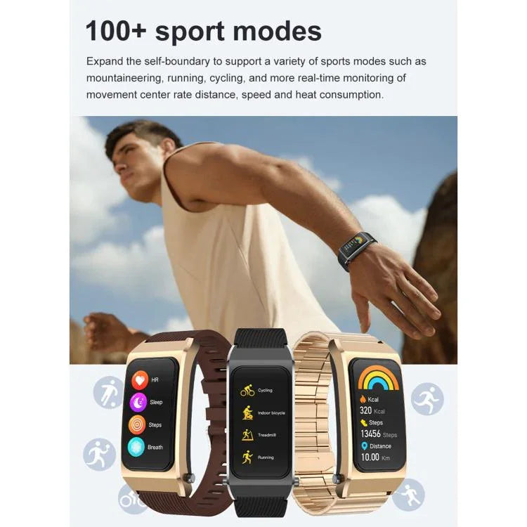 B7 Pro Đồng hồ thông minh 2 trong 1 Bluetooth 1.5 inch Dây silicone, Hỗ trợ đo nhịp tim / giấc ngủ