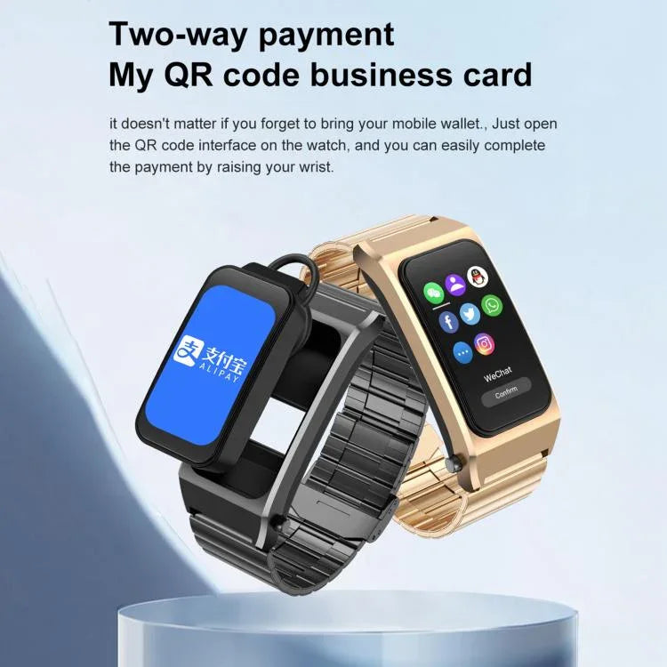 B7 Pro Đồng hồ thông minh 2 trong 1 Bluetooth 1.5 inch Dây silicone, Hỗ trợ đo nhịp tim / giấc ngủ