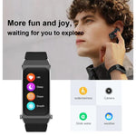 B7 Pro Đồng hồ thông minh 2 trong 1 Bluetooth 1.5 inch Dây silicone, Hỗ trợ đo nhịp tim / giấc ngủ