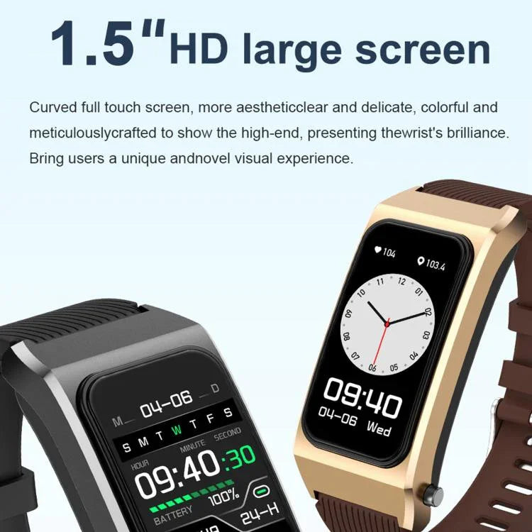 B7 Pro Đồng hồ thông minh 2 trong 1 Bluetooth 1.5 inch Dây silicone, Hỗ trợ đo nhịp tim / giấc ngủ