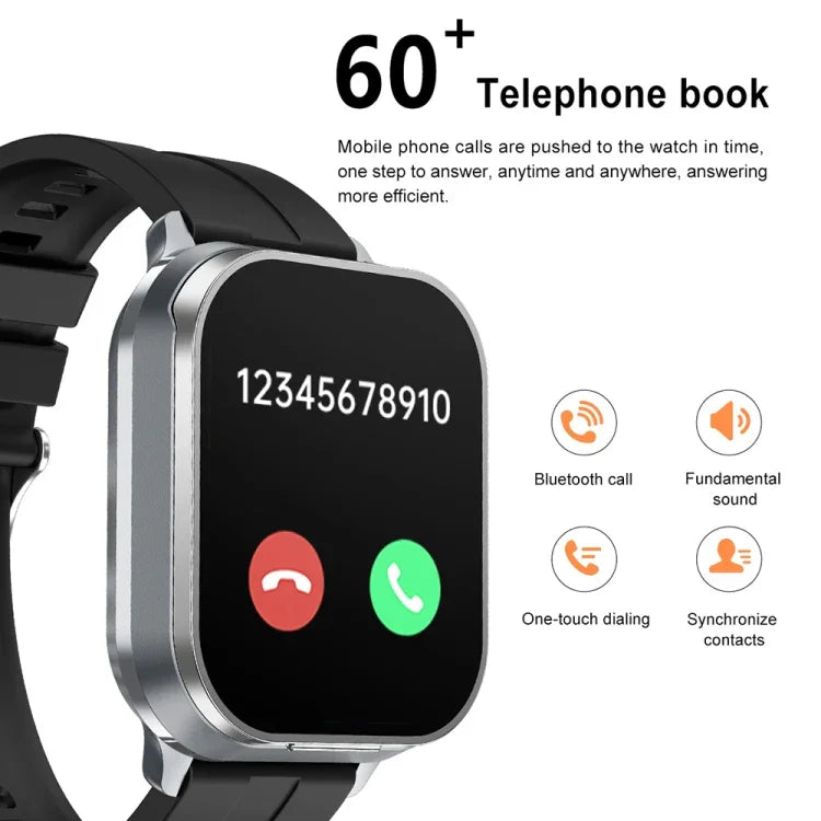 D8 Pro Đồng hồ thông minh 2 trong 1 Bluetooth 2.01 inch Dây thép, Hỗ trợ NFC kèm vỏ bảo vệ