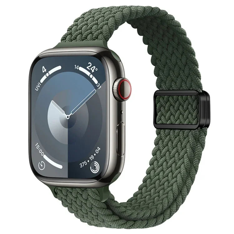 Dây đồng hồ nylon bện khóa nam châm mảnh, Dành cho Apple Watch SE 2023 44mm, Dành cho Apple Watch SE 2023 40mm