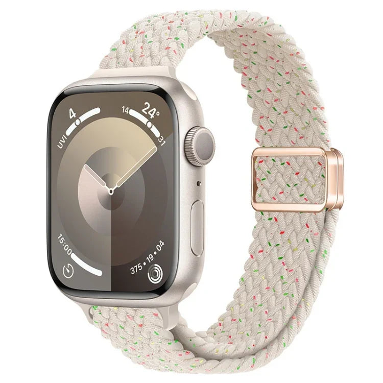 Dây đồng hồ nylon bện khóa nam châm mảnh, Dành cho Apple Watch SE 2023 44mm, Dành cho Apple Watch SE 2023 40mm