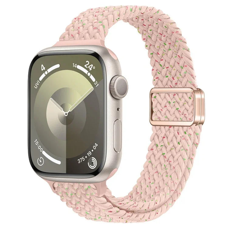Dây đồng hồ nylon bện khóa nam châm mảnh, Dành cho Apple Watch SE 2023 44mm, Dành cho Apple Watch SE 2023 40mm