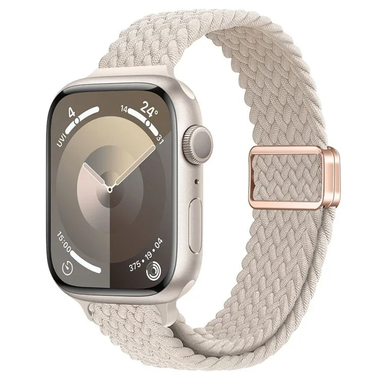 Dây đồng hồ nylon bện khóa nam châm mảnh, Dành cho Apple Watch SE 2023 44mm, Dành cho Apple Watch SE 2023 40mm