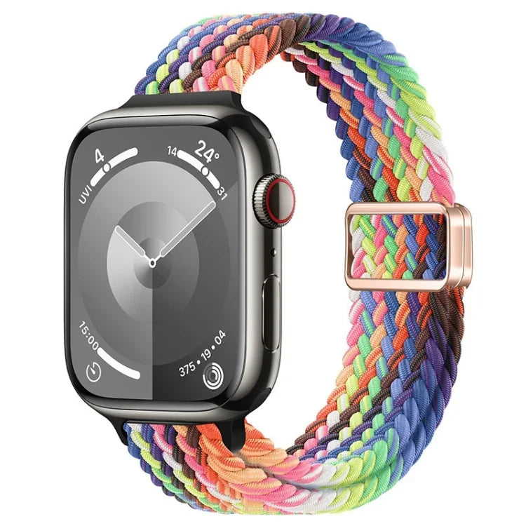 Dây đồng hồ nylon bện khóa nam châm mảnh, Dành cho Apple Watch SE 2023 44mm, Dành cho Apple Watch SE 2023 40mm