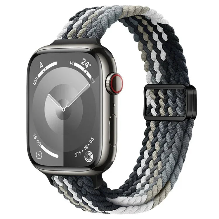 Dây đồng hồ nylon bện khóa nam châm mảnh, Dành cho Apple Watch SE 2023 44mm, Dành cho Apple Watch SE 2023 40mm