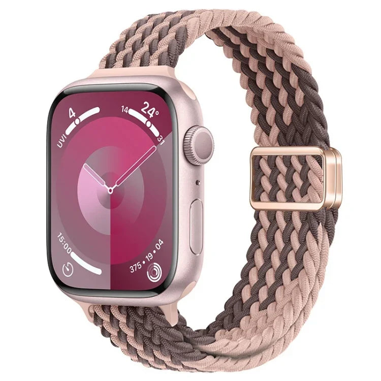 Dây đồng hồ nylon bện khóa nam châm mảnh, Dành cho Apple Watch SE 2023 44mm, Dành cho Apple Watch SE 2023 40mm