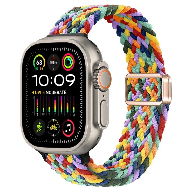 Dây đồng hồ nylon bện khóa nam châm mảnh, Dành cho Apple Watch Ultra 2 49mm, Dành cho Apple Watch Series 9 45mm