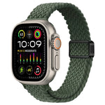 Dây đồng hồ nylon bện khóa nam châm mảnh, Dành cho Apple Watch Ultra 2 49mm, Dành cho Apple Watch Series 9 45mm