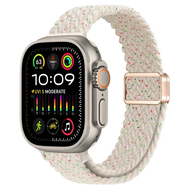 Dây đồng hồ nylon bện khóa nam châm mảnh, Dành cho Apple Watch Ultra 2 49mm, Dành cho Apple Watch Series 9 45mm