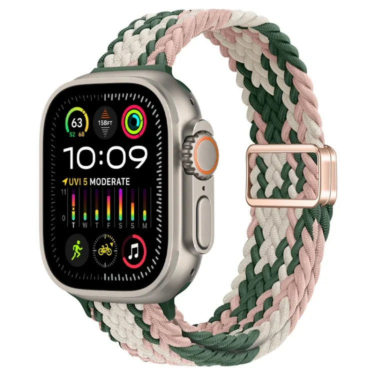 Dây đồng hồ nylon bện khóa nam châm mảnh, Dành cho Apple Watch Ultra 2 49mm, Dành cho Apple Watch Series 9 45mm