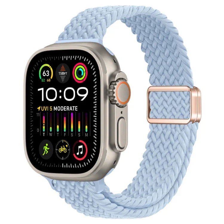 Dây đồng hồ nylon bện khóa nam châm mảnh, Dành cho Apple Watch Ultra 2 49mm, Dành cho Apple Watch Series 9 45mm