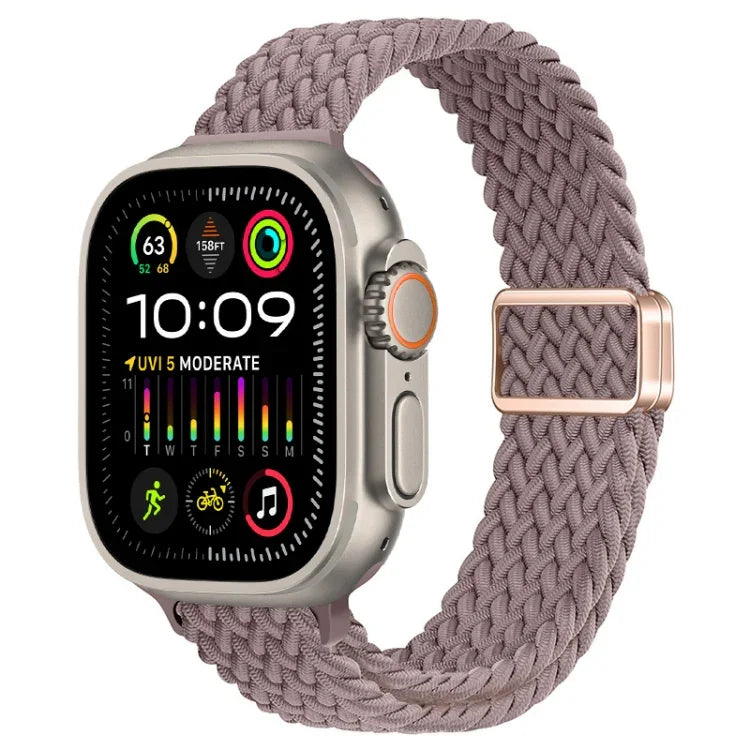 Dây đồng hồ nylon bện khóa nam châm mảnh, Dành cho Apple Watch Ultra 2 49mm, Dành cho Apple Watch Series 9 45mm