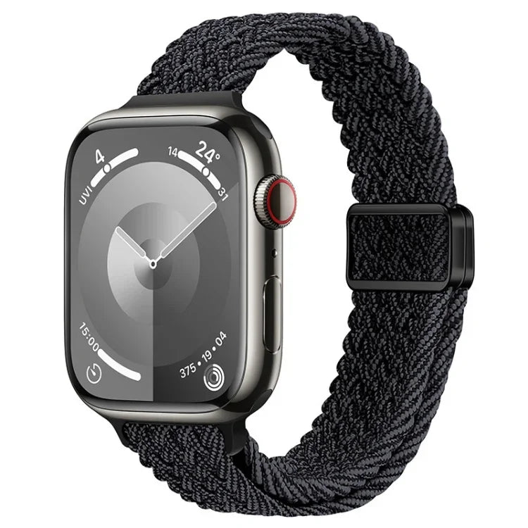 Dây đồng hồ nylon bện khóa nam châm mảnh, Dành cho Apple Watch Ultra 2 49mm, Dành cho Apple Watch Series 9 45mm