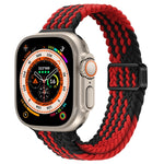 Dây Đồng Hồ Nylon Bện Khóa Nam Châm Mảnh, Dành Cho Apple Watch Series 9 41mm, Dành Cho Apple Watch Ultra 49mm