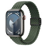 Slim Magnetic Buckle Nylon Braided Watch Band, For Apple Watch Series 8 41mm, For Apple Watch Series 8 45mm