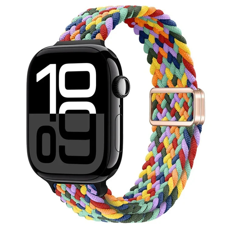 Dây đồng hồ nylon bện khóa nam châm mảnh, Dành cho Apple Watch Series 10 46mm, Dành cho Apple Watch Series 10 42mm