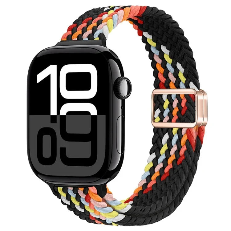 Dây đồng hồ nylon bện khóa nam châm mảnh, Dành cho Apple Watch Series 10 46mm, Dành cho Apple Watch Series 10 42mm