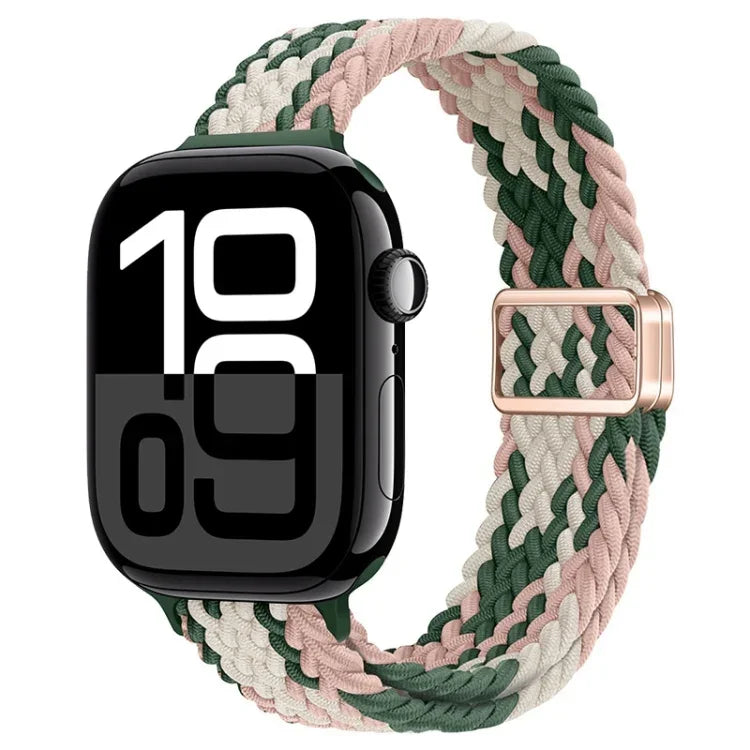 Dây đồng hồ nylon bện khóa nam châm mảnh, Dành cho Apple Watch Series 10 46mm, Dành cho Apple Watch Series 10 42mm