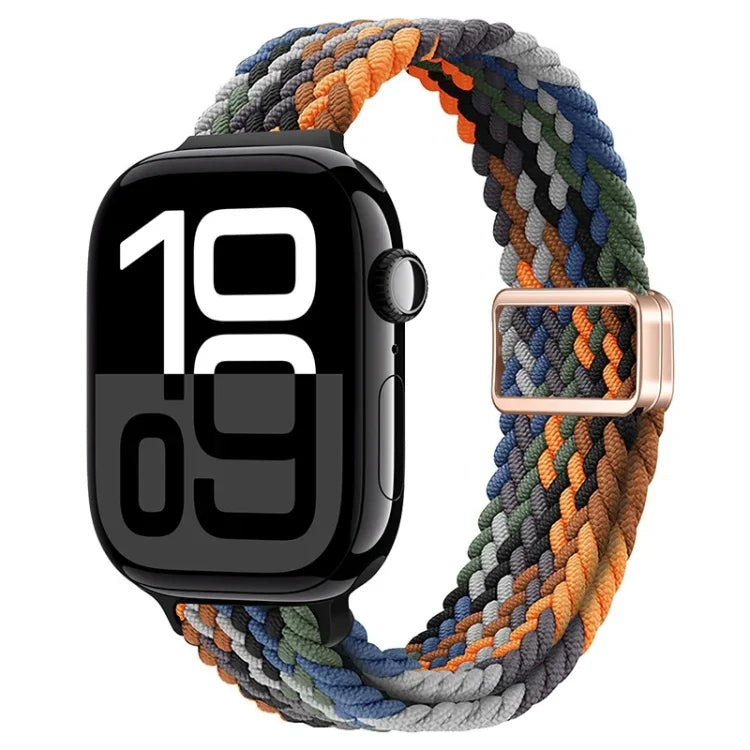 Dây đồng hồ nylon bện khóa nam châm mảnh, Dành cho Apple Watch Series 10 46mm, Dành cho Apple Watch Series 10 42mm