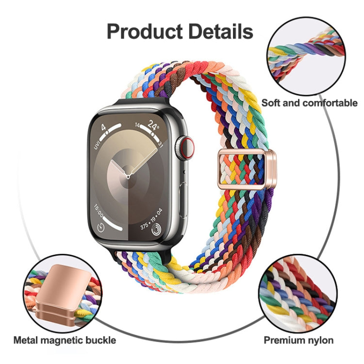 Dây Đồng Hồ Nylon Bện Khóa Nam Châm Mảnh, Dành Cho Apple Watch Series 9 41mm, Dành Cho Apple Watch Ultra 49mm
