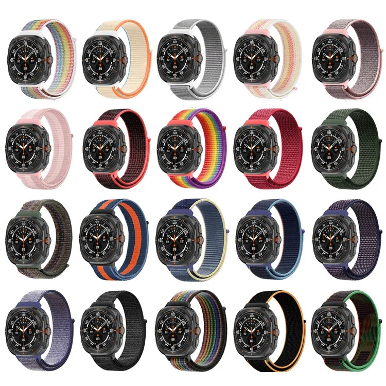 Dây đồng hồ vòng nylon kết nối nhựa, Dành cho Samsung Galaxy Watch Ultra 47mm / Ultra 2025