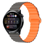 Two Color Magnetic Silicone Watch Band, 20mm