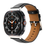 Dây đồng hồ da thật trơn, Dành cho Samsung Galaxy Watch Ultra 47mm / Ultra 2025