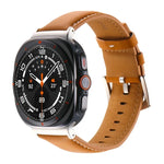 Dây đồng hồ da thật trơn, Dành cho Samsung Galaxy Watch Ultra 47mm / Ultra 2025