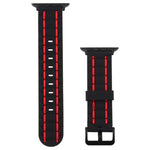 Dây đeo đồng hồ kiểu sóng silicone, dành cho Apple Watch 5 & 4 44mm / 3 & 2 & 1 42mm, dành cho Apple Watch Series 8&7 41mm / SE 2&6&SE&5&4 40mm / 3&2&1 38mm