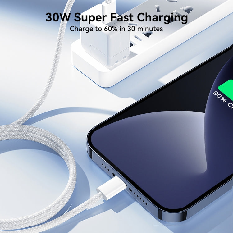 Cáp Sạc Nhanh JOYROOM S-A45 30W USB-C / Type-C sang 8 Pin, Chiều Dài: 1m, Type-C sang 8 Pin