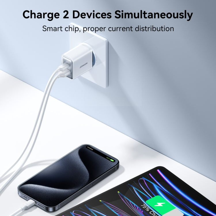 Bộ sạc nhanh 30W USB+USB-C / Type-C JOYROOM JR-TCF15, phích cắm EU, phích cắm UK