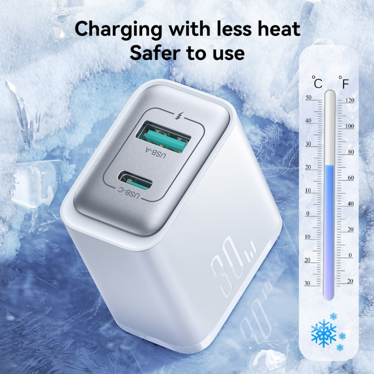 Bộ sạc nhanh 30W USB+USB-C / Type-C JOYROOM JR-TCF15, phích cắm EU, phích cắm UK