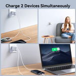 Bộ sạc nhanh 30W USB+USB-C / Type-C JOYROOM JR-TCF15, phích cắm EU, phích cắm UK