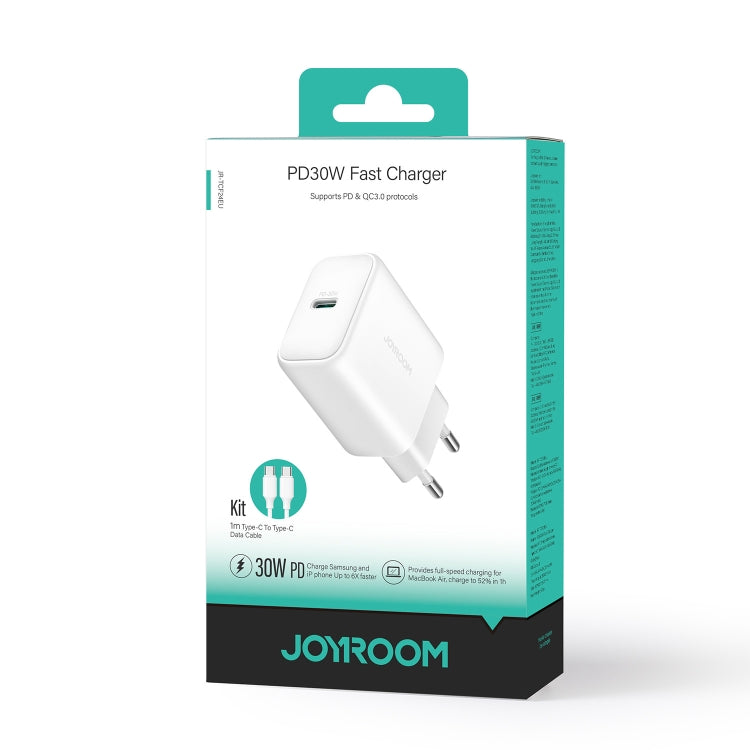 Bộ sạc nhanh USB-C / Type-C JOYROOM JR-TCF24 30W kèm bộ cáp, phích cắm EU