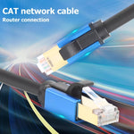 Cáp mạng LAN Ethernet CAT8e đồng nguyên chất cho switch router máy tính, dài 1m, 2m, 3m, 5m, 8m, 10m, 15m, 20m, 30m