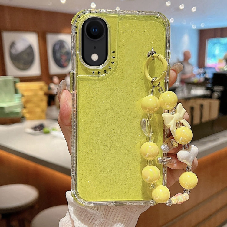 Ốp lưng điện thoại TPU + PC + sequin lấp lánh che phủ toàn bộ kèm vòng đeo tay, Dành cho iPhone XR, Dành cho iPhone XS Max, Dành cho iPhone 6 Plus / 7 Plus / 8 Plus