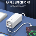 Bộ sạc nhanh LDNIO A4610C PD65W đôi USB-C / Type-C + đôi USB, chiều dài cáp: 1.5m, phích cắm EU, A4610C (phích cắm UK), phích cắm US