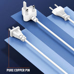 Bộ sạc nhanh LDNIO A4610C PD65W đôi USB-C / Type-C + đôi USB, chiều dài cáp: 1.5m, phích cắm EU, A4610C (phích cắm UK), phích cắm US