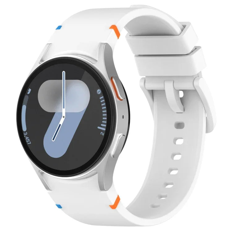 Dây đồng hồ silicone may màu trơn chính hãng, Dành cho Samsung Galaxy Watch 7 40 / 44mm